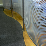 Balustrade panels in aluminium