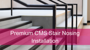 Stair Nosing for Tiled, Marble or Stone Flooring - Black Anodised Finish