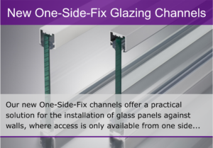 Aluminium Glazing Channel - One Side Fix